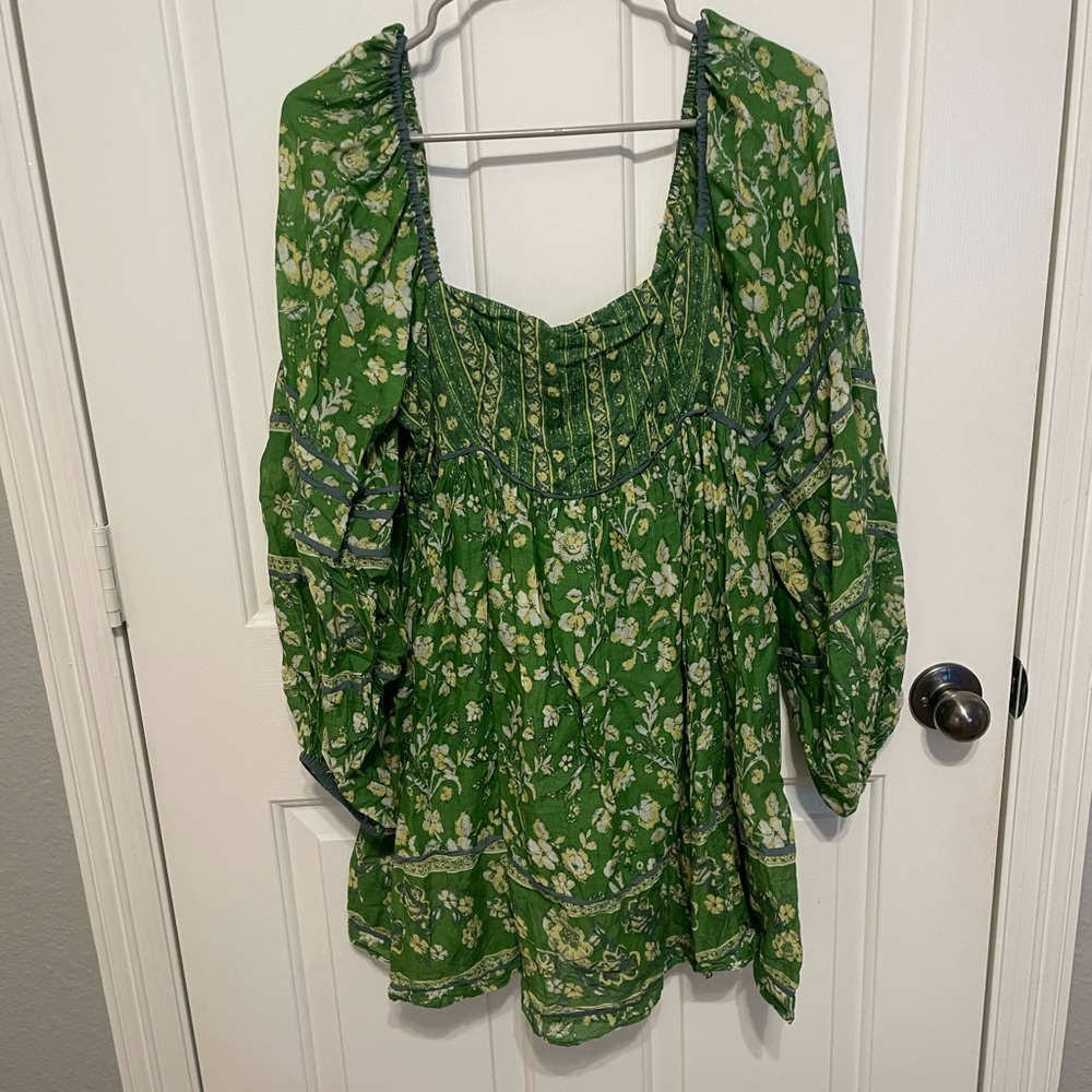 Anthropologie Green Dress
